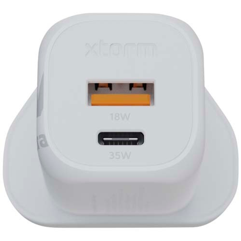 Xtorm XEC035 GaN² Ultra сетевое зарядное устройство мощностью 35 Вт, вилка стандарта Великобритании