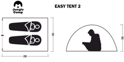 Палатка  Jungle Camp Easy Tent 2 [70860]