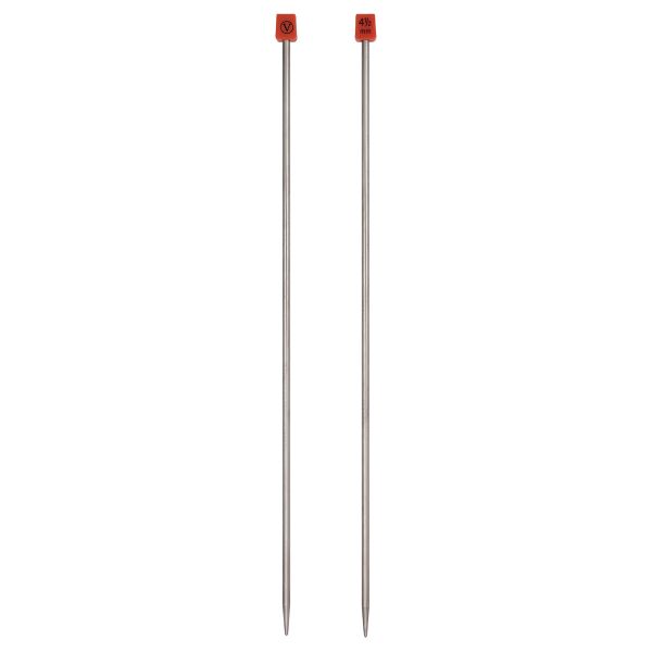 Спицы прямые металл ⌀4.5 мм, 35 см, 2 шт, никель, Visantia VTS-2
