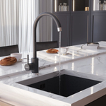 Смеситель для кухни 35к MIXLINE МЛ-ГС15 (ML-GS15) (309) темно-серый высок. излив