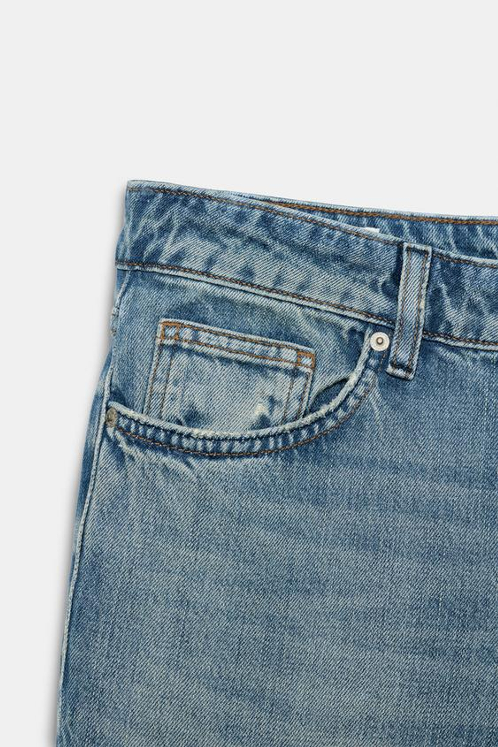 ZARA ДЖИНСЫ TRF FLARE EXTRA CONFORT С НИЗКОЙ ПОСАДКОЙ, МОРСКОЙ СИНИЙ
