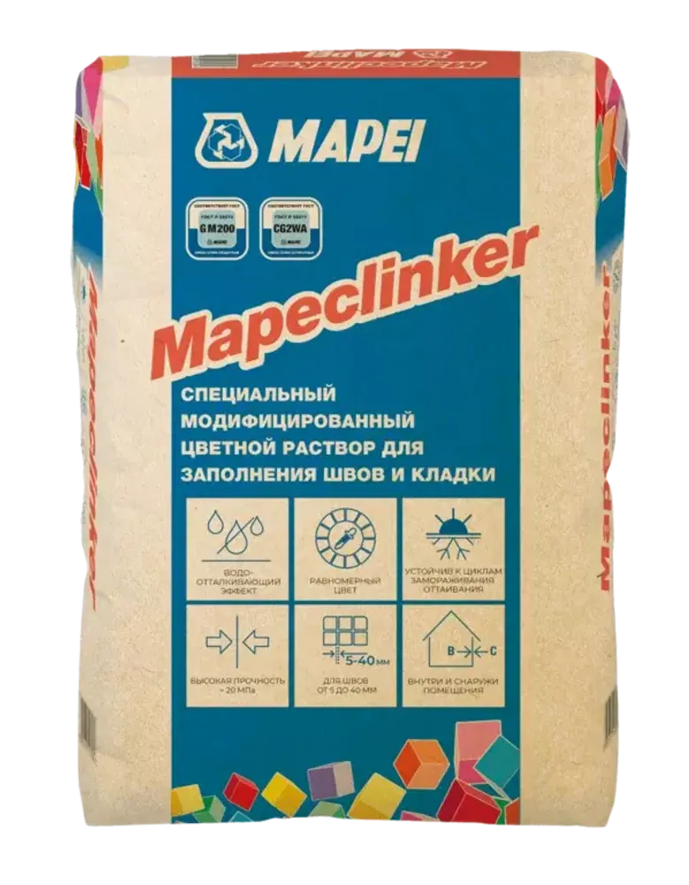 Цветная смесь для заполнения швов и кладки Mapei MAPECLINKER 132 (Бежевый 2000), 25кг