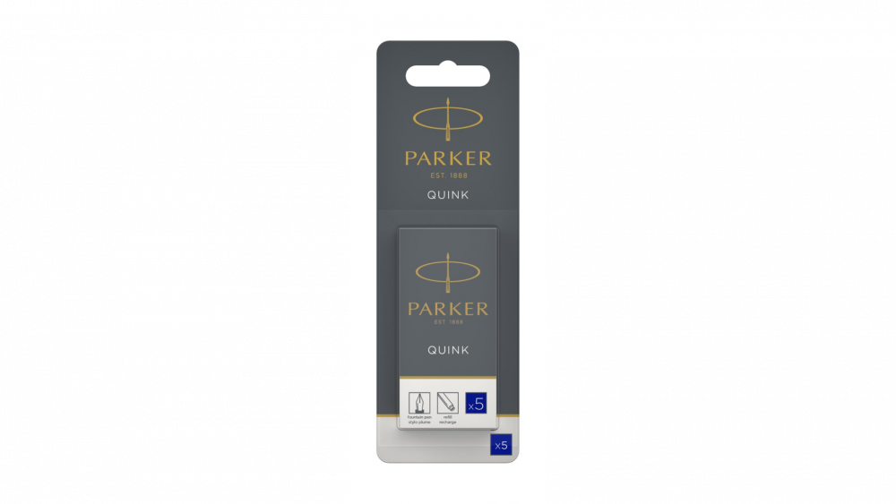 Картридж Parker с чернилами для перьевой ручки Z11, упаковка из 5 шт в блистере., цвет: Blue