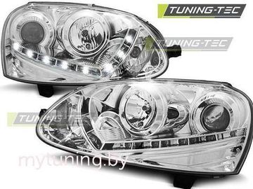 Фары передние CHROME для VW GOLF 5 03-08