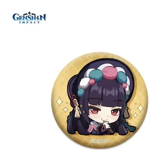 Значок Genshin Impact Chibi Expressions Character Can Badge Yun Jin Юнь Цзинь