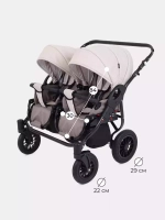Коляска SIENA DUO (BartPlast) 02 коричневый-бежевый