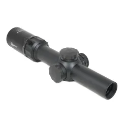 Оптический прицел ARKON Model B 1-8x24 / Аркон Модель Б 1 8 на 24 - вид спереди сбоку с другого ракурса, корпус и барабанчики