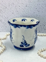 Кружка Улыбка кофейная Гжель