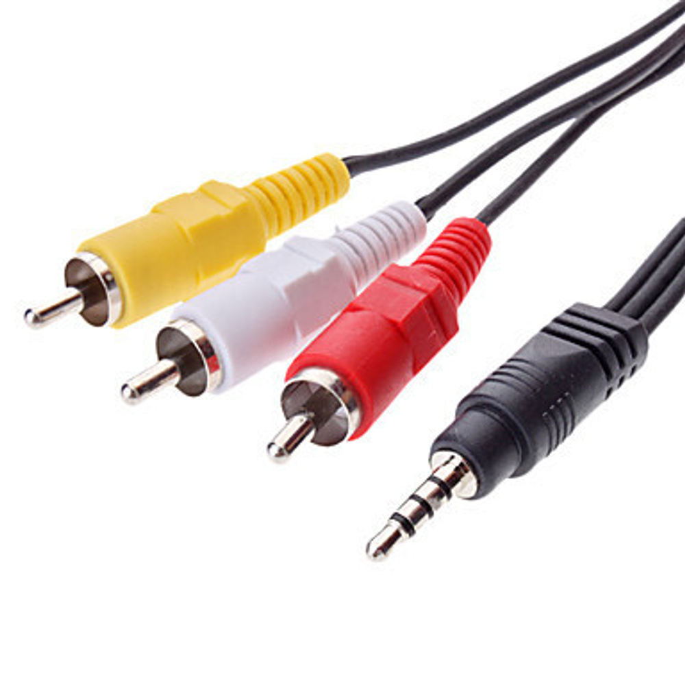 Кабель 3.5 Jack (M) - 3xRCA (M) ORBITA OT-AVC01 (TD-250) 1.2m