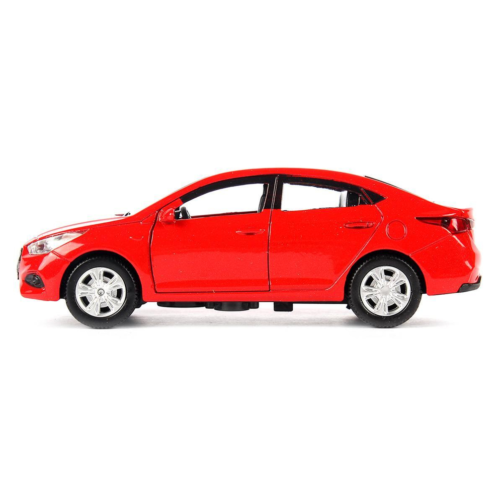 Модель ин. мет. "Hyundai Solaris" 12см, двер, баг, красн, коробка SOLARIS2-12-RD (Технопарк)