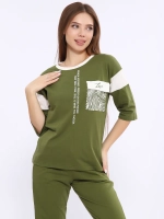 Костюм спортивный трикотажный домашний с брюками