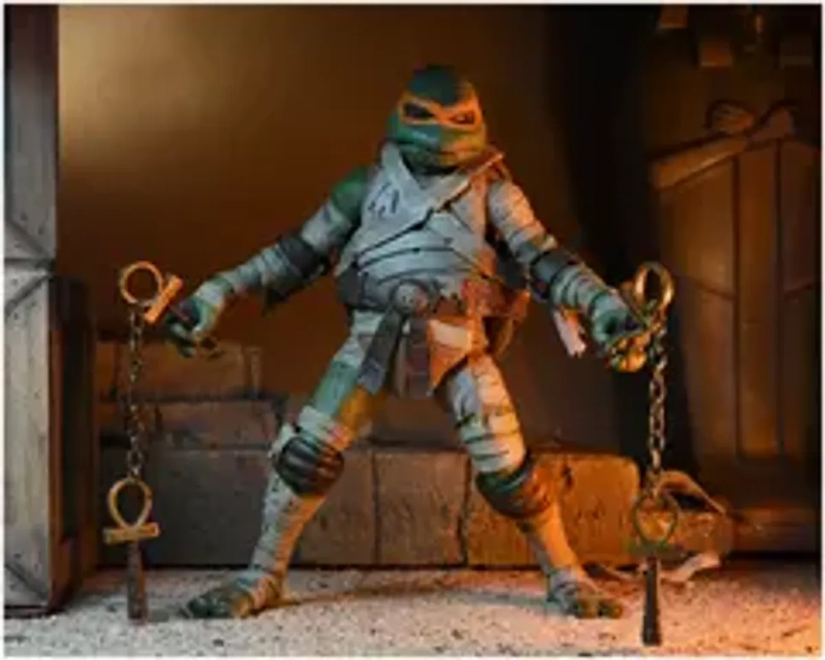 Фигурка NECA Universal Monsters x Teenage Mutant Ninja Turtles: Ultimate Michelangelo as The Mummy