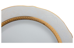 Тарелка акцентная 23см Noritake Хэмпшир с золотым кантом