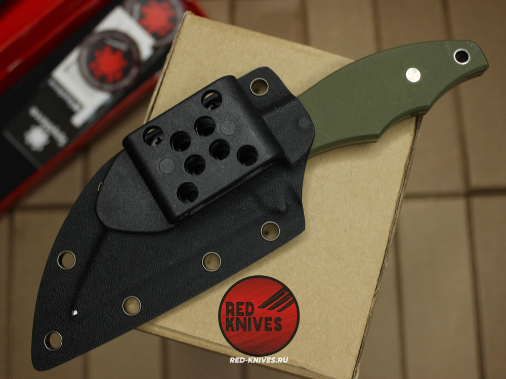 Нож Spyderco Ronin 2 - зеленая рукоять, клинок сатин RK/502
