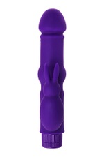 Вибратор с клиторальным стимулятором A-toys фиолетовый 18 см