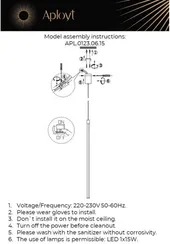 Подвесной светильник Gabi APL.0123.06.15 Aployt