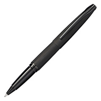 Черная ручка-роллер с гравировкой Cross ATX Selectip Brushed Black PVD
