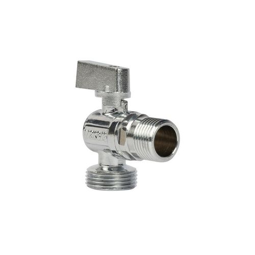 Кран шаровый угловой для стиральной машины НР 1/2х3/4" HLV