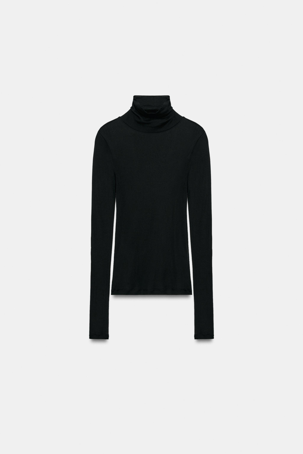 ФУТБОЛКА SUPIMA® С ВОРОТНИКОМ-СТОЙКОЙ — ZARA
