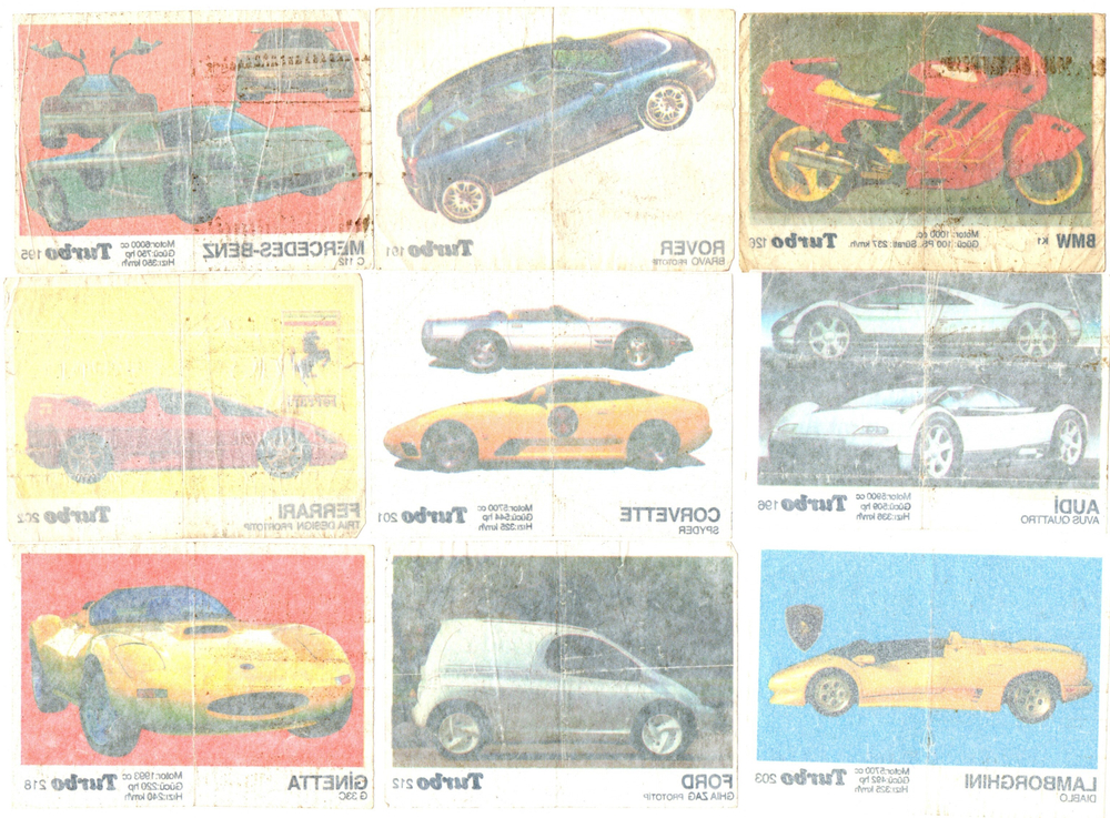 Вкладыш TURBO Турбо - Черная серия (набор 20 штук) - № 126, 191, 195, 196, 201, 202, 203, 212, 218, 219, 221, 222, 223, 229, 232, 233, 234, 236, 238, 239