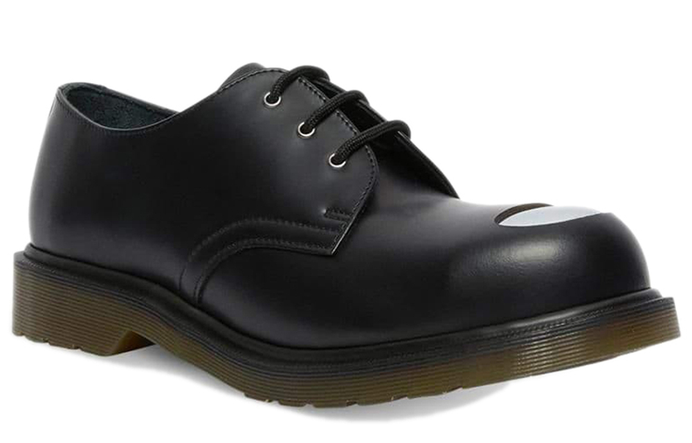 Dr.Martens Casual Leather Shoes Men"s Low top Carbon Black