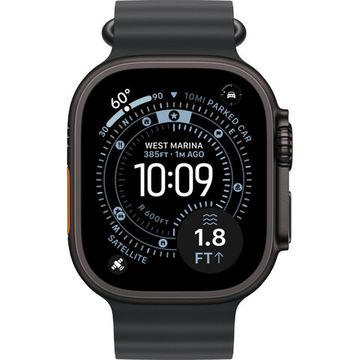 Умные часы Apple Watch Ultra 3 49 мм Black Titanium Ocean Band Черный