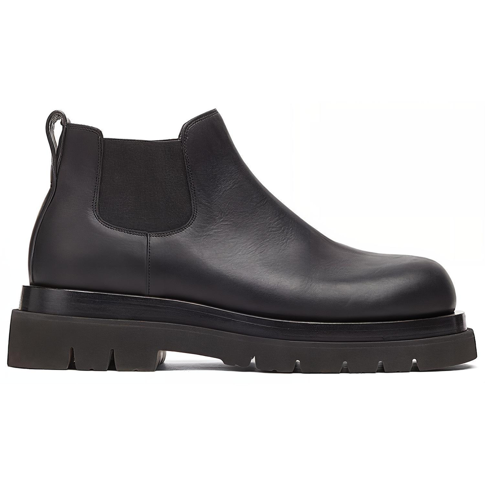 Bottega Veneta Lug Chelsea Ankle Length Chelsea Boots Men"s Black