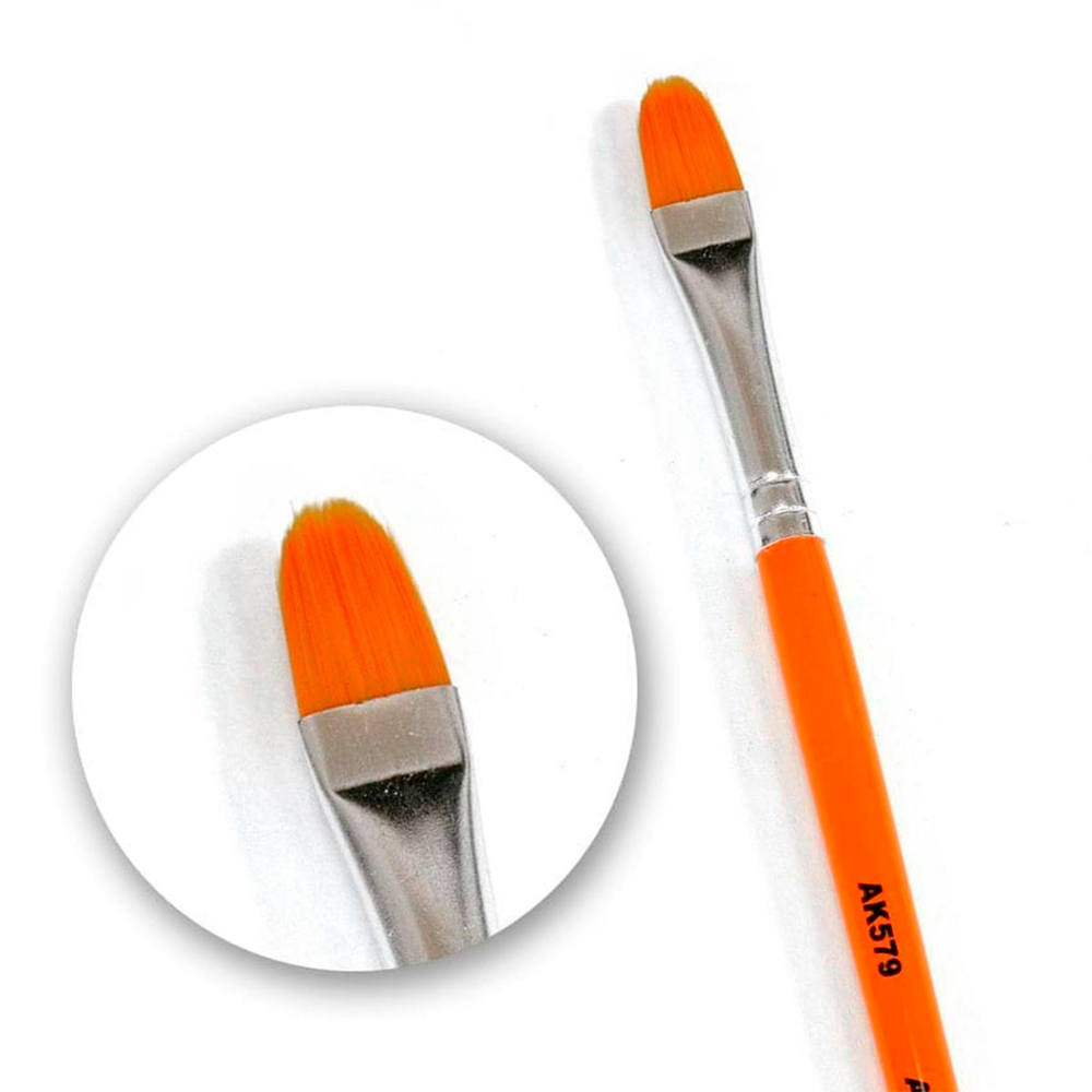 Кисточка AK Interactive Rounded Weathering Brush