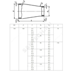 Переход сталь концентрический Дн 57х3,0-45х2,5 (Ду 50х40) бесшовный ГОСТ 17378-2001