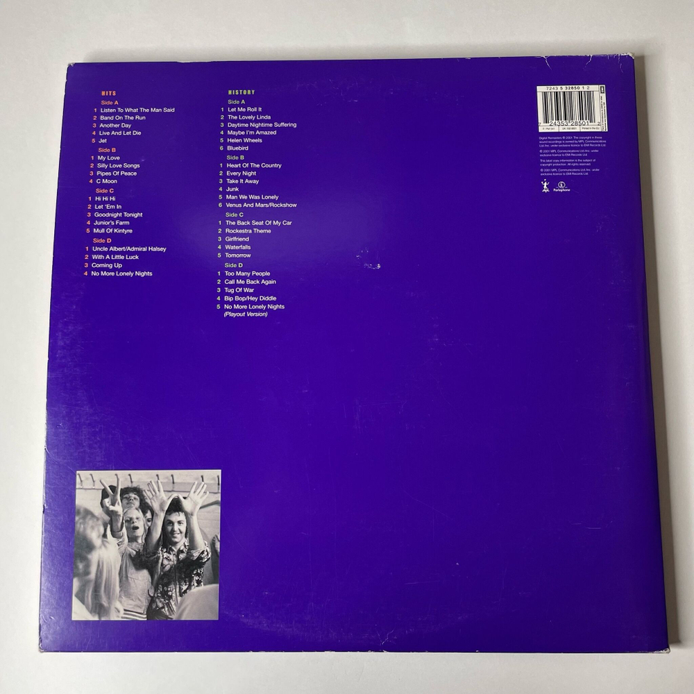 Винтажная виниловая пластинка LP Сборник Paul McCartney Wingspan Hits And History (UK 2001) Band On The Run