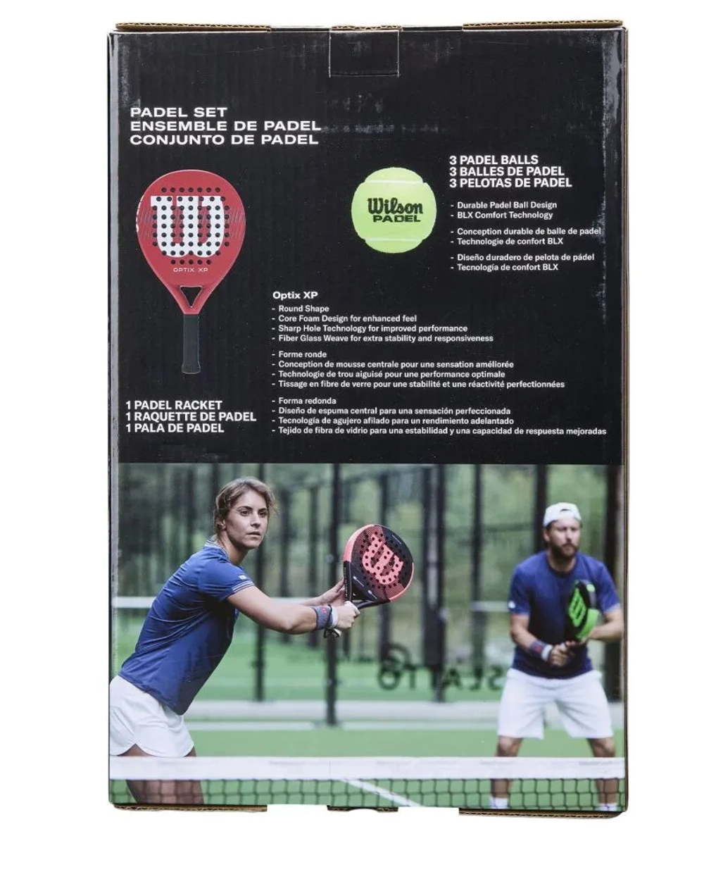 Ракетка для Padel Wilson Optix XP Padel Kit Box - red