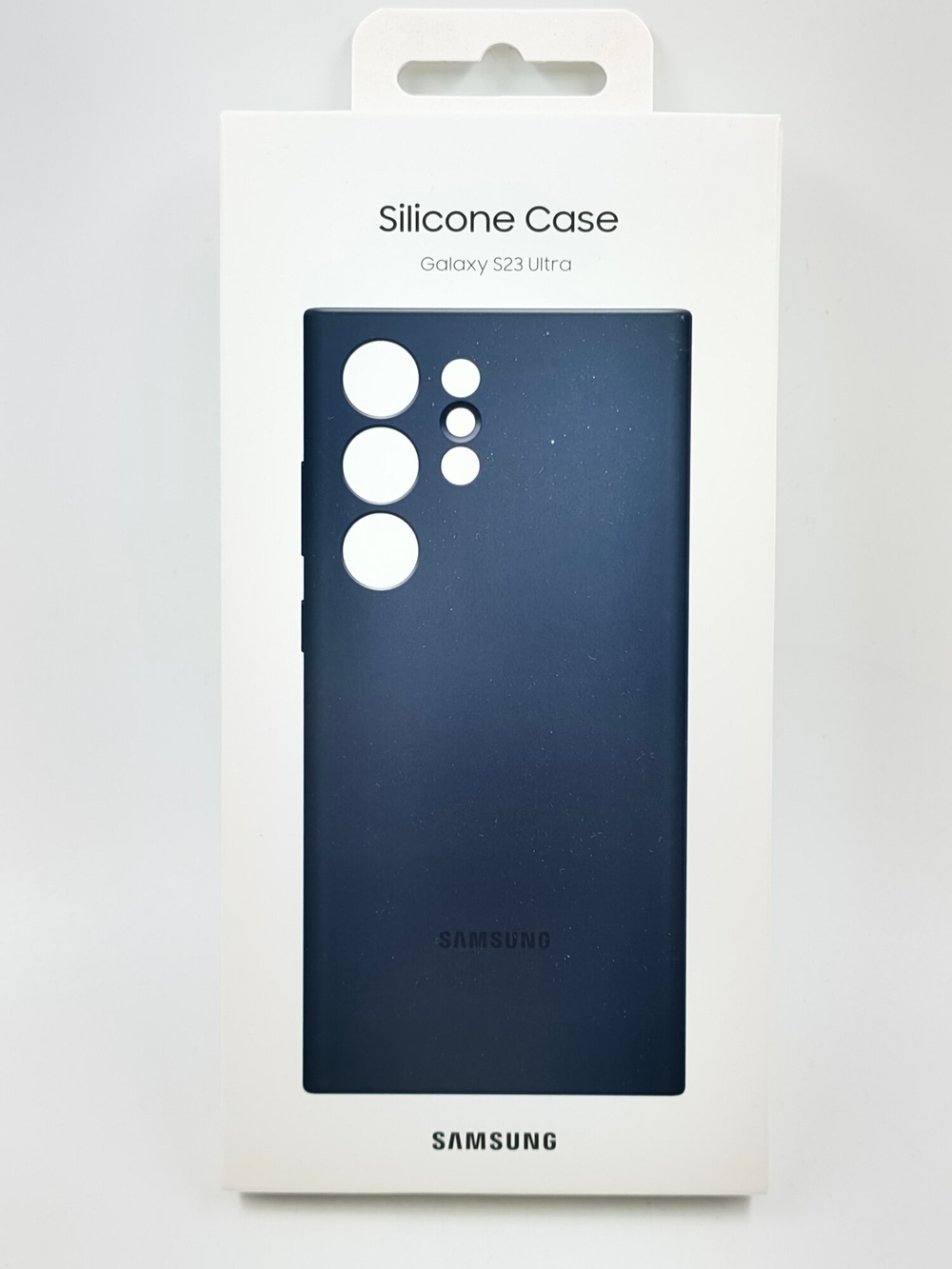 Силиконовый чехол для Samsung Galaxy S23 Ultra, темно синий (Из Финляндии)