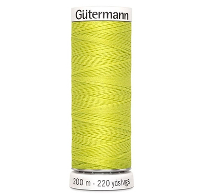 Нить Sew-All 200 м, Gutermann, 334 желто-зеленый
