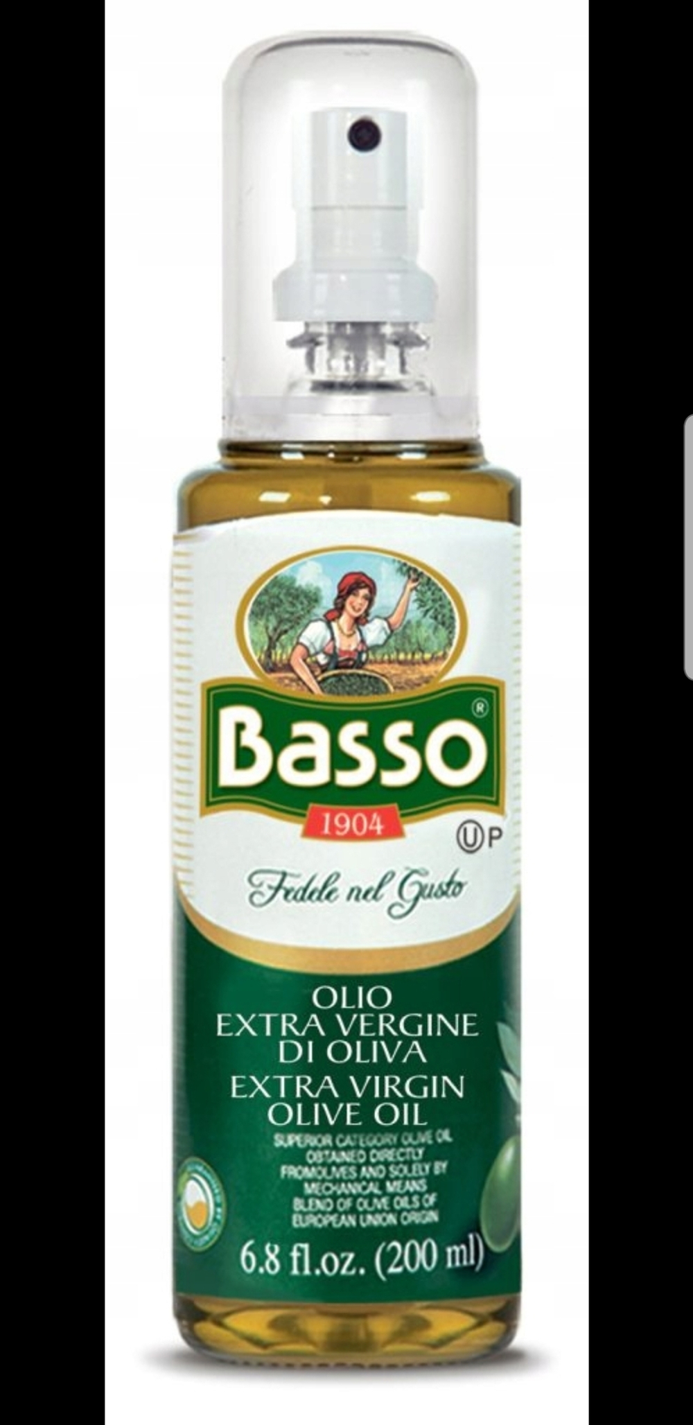 Оливковое масло СПРЕЙ BASSO Extra Virgin 200 мл Италия