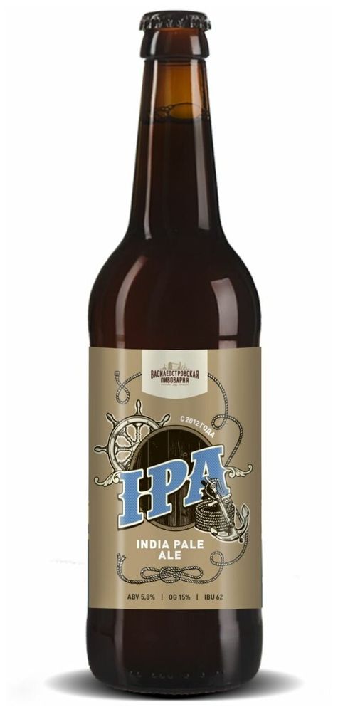 Пиво Василеостровское ИПА / IPA 0.45 - стекло
