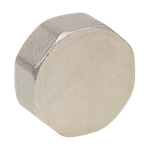 Заглушка латунь никель Ду 25 (1") ВР VALFEX VF.590.N.100