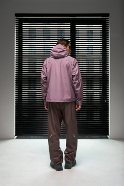 Брюки Blue Monte Geometric-Cut Laminated Trousers "Brown Coffee"