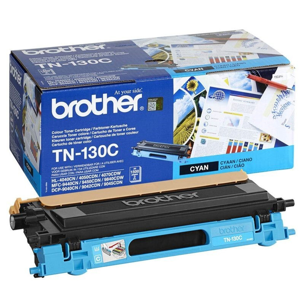 Тонер-картридж Brother TN-130C для HL-4040CN/4050CDN/DCP-9040CN/MFC-9440CN голубой (1.5K)