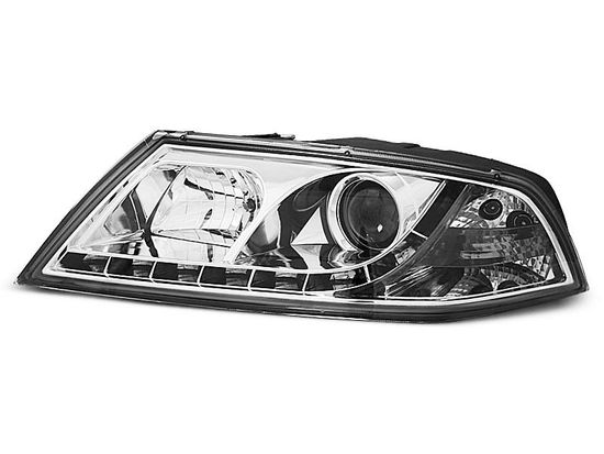 Передние фары Skoda Octavia 2 daylight chrome