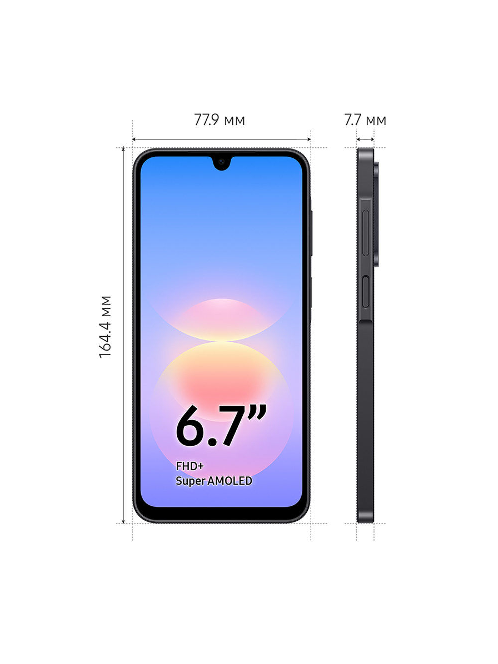 Смартфон Samsung Galaxy A18 8+256GB, SM-A185FZKNCAU Черный