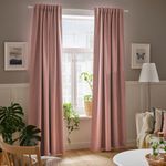 Комплект штор IKEA ANNAKAJSA (АННАКАЙСА), Розовый, 145x250 см, 2 шт