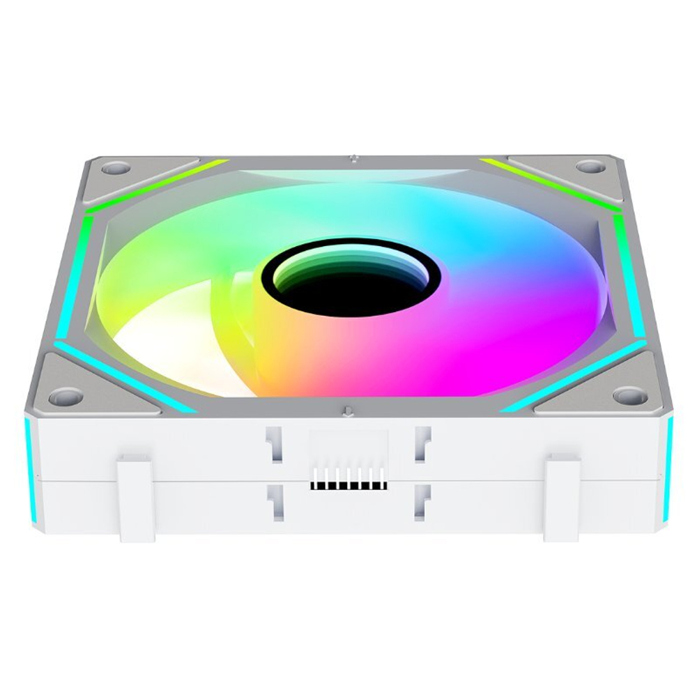 Вентилятор для корпуса Ocypus Gamma F12 UNI WH ARGB REVERSE BLADE 3 IN 1, 3x120x120x25mm, 4-PIN PWM, 800-1800 RPM, 31 DBA