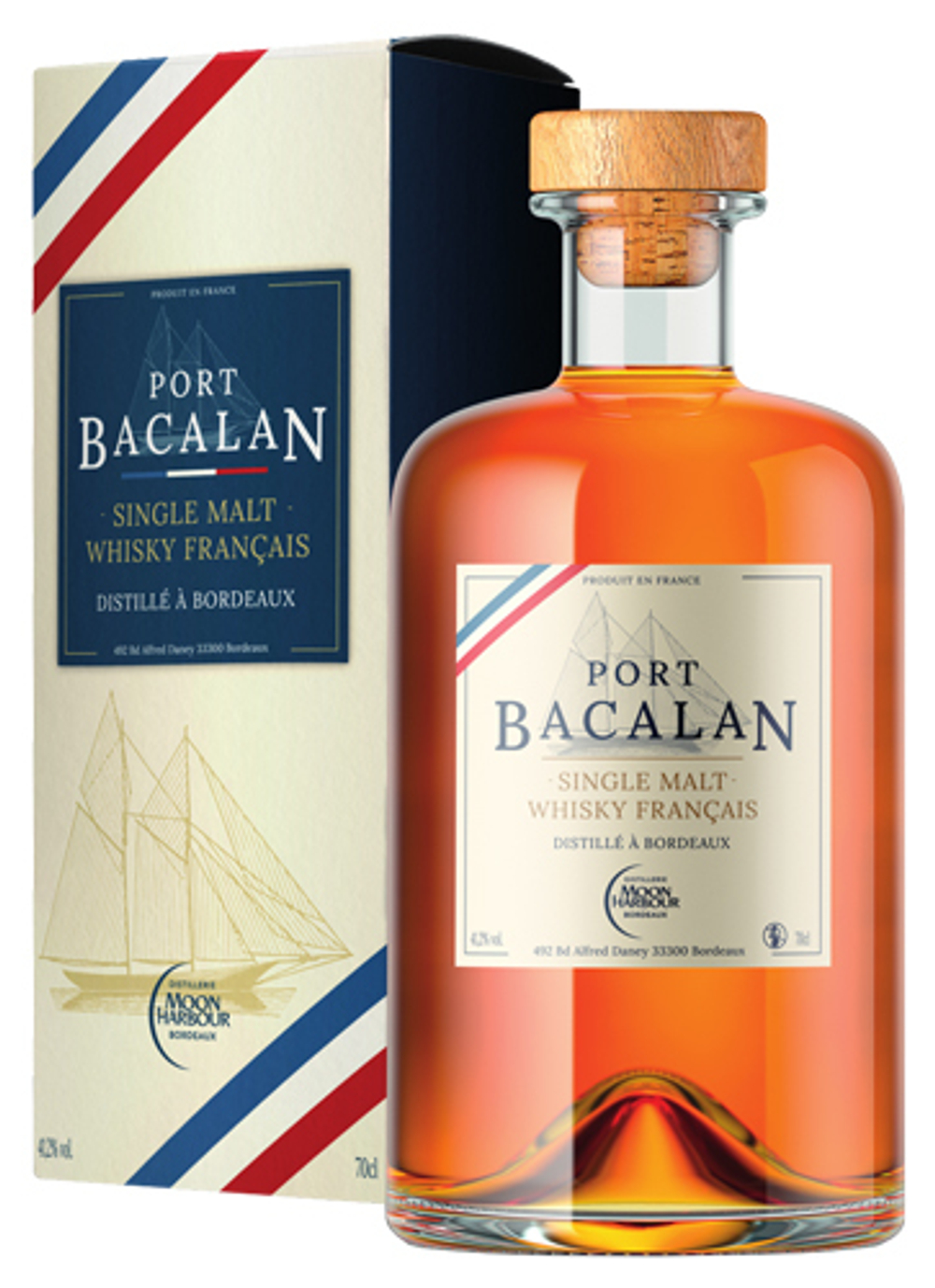 Виски Port Bacalan Single Malt 41,2% 0,7 л