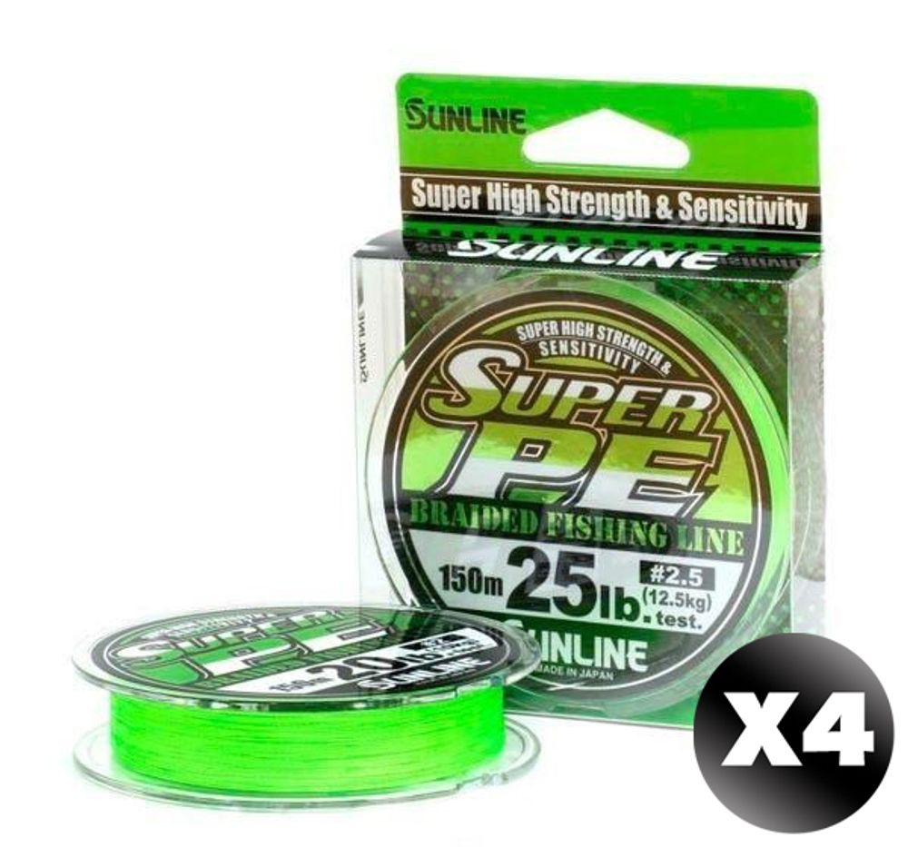 Плетенка Sunline Super PE 150м, Light Green Плетенка Sunline Super PE 150м, Light Green