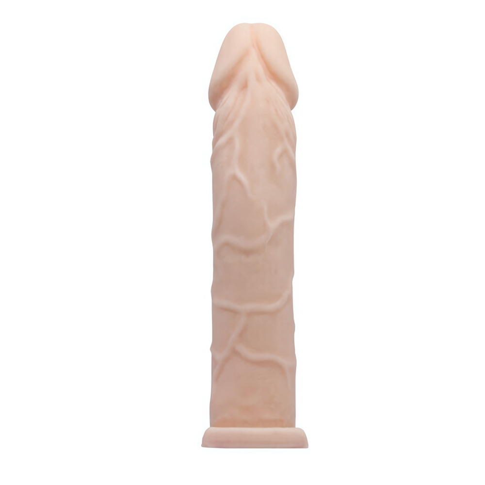 Удлиняющая реалистичная насадка Pretty Love Penis Sleeve 7'' (Цвет: телесный)