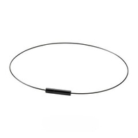 Ожерелье WIRE GEOMETRY, МЕТАХ черное
