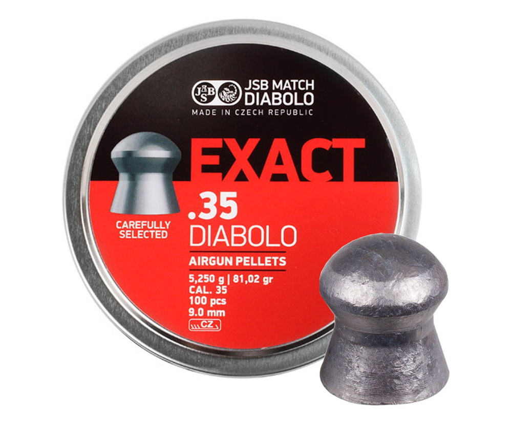 Пули для пневматики JSB Diabolo Exact 9 мм, 5.25 гр. (100 штук)