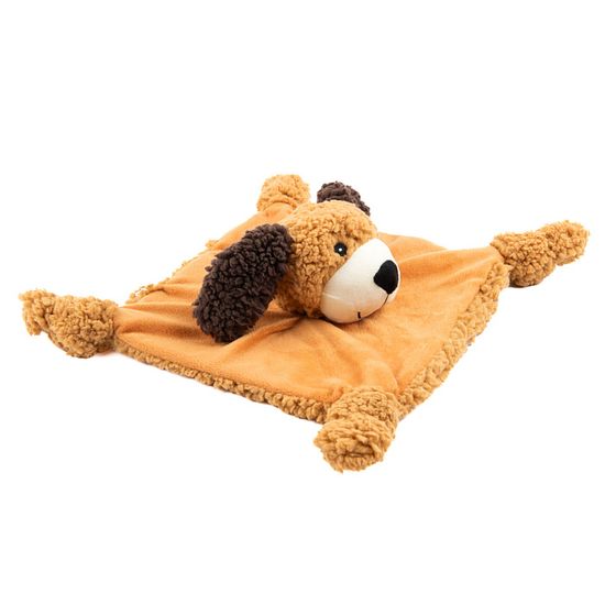AromaDog Игрушка для собак Собачка-плед,рыжая, с пищалкой, 30см