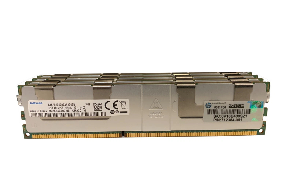Модуль памяти для сервера HP 32GB 715275-001 PC3-14900L 4Rx4 DDR3-1866MHz ECC Reg Memory 712384-081