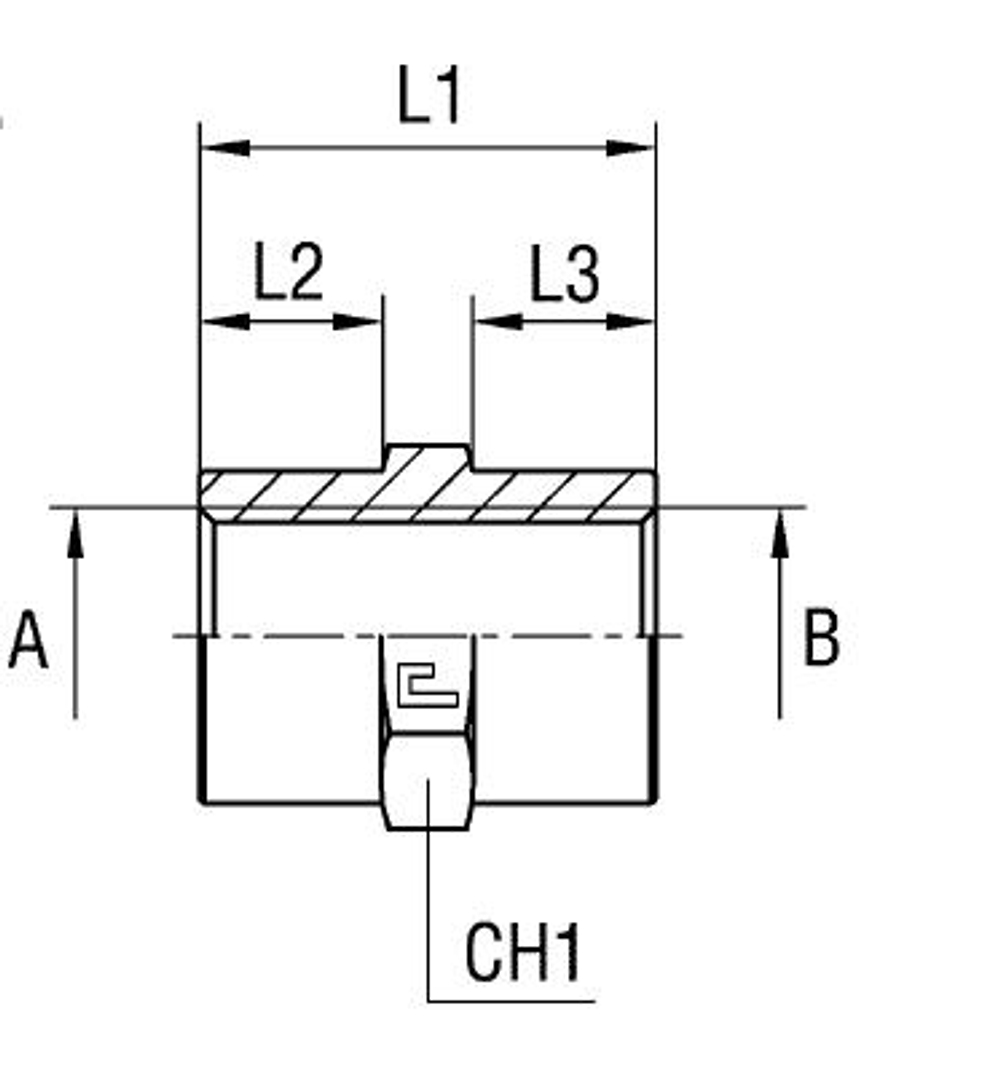 Соединение PS BSP 1/4 - BSP 1/4